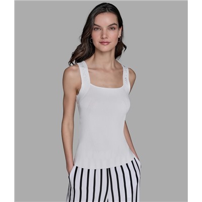 LOGO STRAP SWEATER TANK