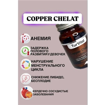Copper Chelated 90 tab TurVital