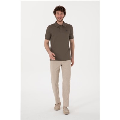 Erkek Taş Slim Fit Kanvas Pantolon