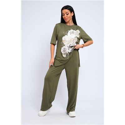 Костюм женский футболка брюки из вискозы 397
