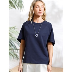 Футболка свободная из футера двухнитки с эластаном