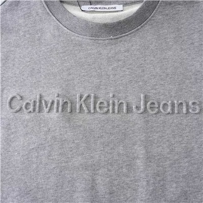 Мужской свитшот с объемной надписью тиснением CALVIN KLEI*N  Jeans  ОРИГИНАЛ!