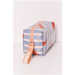 Neceser pequeño impermeable estampado rayas