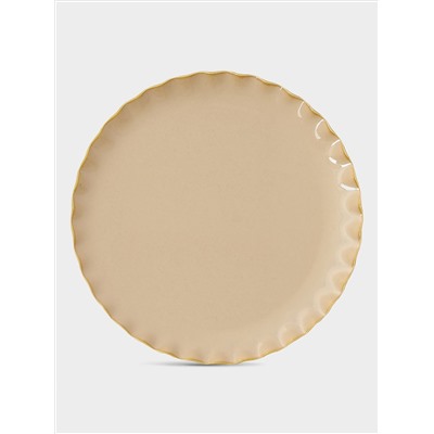 Тарелка обеденная, 26 см, песочная, Onde
