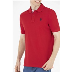 Erkek Kırmızı Basic Polo Yaka Tişört