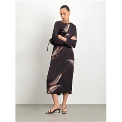 Платье-футляр с вырезом на спине, PL1584/flow