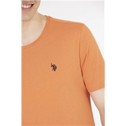 Erkek Kiremit Basic Bisiklet Yaka Tişört