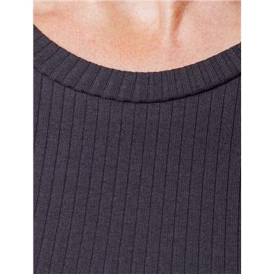 Джемпер из трикотажа в широкий рубчик