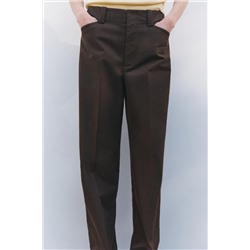 ZW COLLECTION STRAIGHT-FIT CHINO TROUSERS