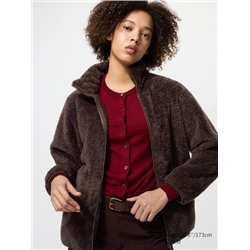Fluffy Yarn Fleece Full-Zip Jacket