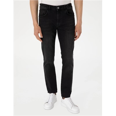 Siyah Slim Fit Jean Pantolon