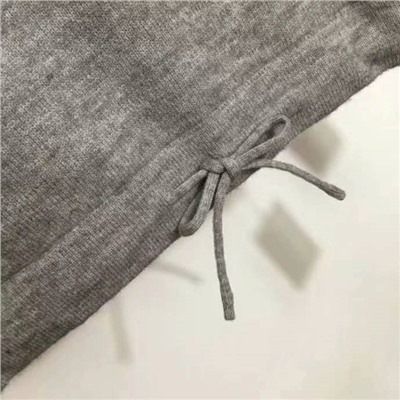 спортивный костюм Celin, плюшевый вышитый логотип на груди, пуловер на талии с кулиской, свитер с длинными рукавами + повседневные леггинсы на кулиске, серый, хаки, [один размер подходит всем, обхват груди 92, длина рукава 66, длина одежды; 57; талия 64, резинка, длина 104]