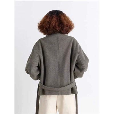 Шерстяное укороченное пальто  LEMAIR*E