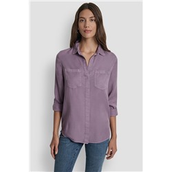 SPLIT BACK BUTTON FRONT WITH ROLL TAB