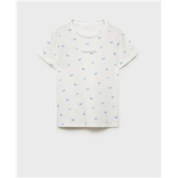 Camiseta estampada detalle bordado