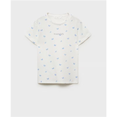 Camiseta estampada detalle bordado