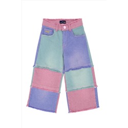 Kız Çocuk Pembe Jean Pantolon