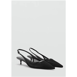 Zapato tacón mesh destalonado
