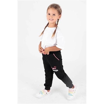 AHENGİM Kids Ak622457 Kız Drama Baskılı Eşofman Altı 1-2-10001044