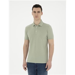Çağla Yeşili Slim Fit Merserize Tişört