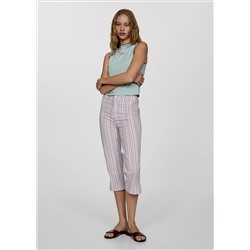 Jeans capri rayas