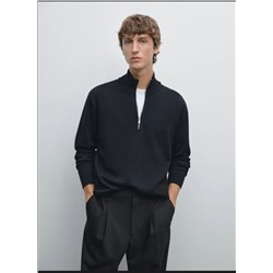 Мужское пуловер с короткой молнией МАССИМО Д