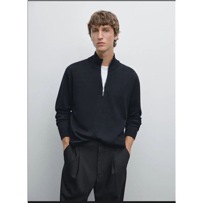 Мужское пуловер с короткой молнией МАССИМО Д