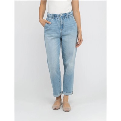 HIGH RISE PAPERBAG CROPPED JEANS