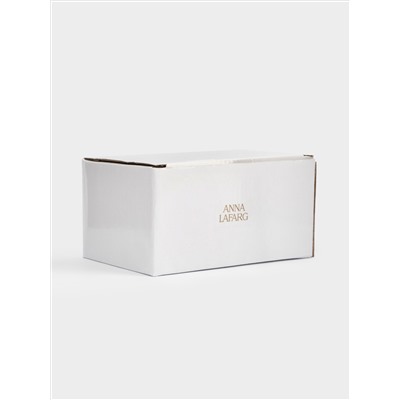 Емкость для соли или перца, 8 см, фарфор P, бело-золотистая, Дом с венком, Townlet