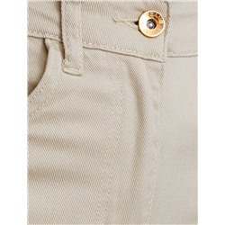 Джинсы трубы из эластичного денима средней плотности