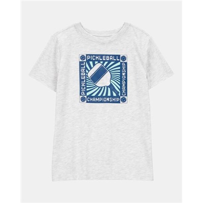 Kid Soccer Short-Sleeve Graphic Tee - Navy