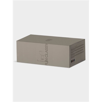 Набор креманок, 6 пр, 350 мл, тёмно-синие, Fun Classy