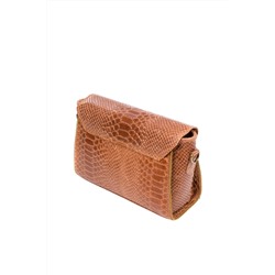 Bandolera de piel Camel