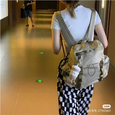 Мягкий тканевый женский рюкзак  (4 цвета) ЛУЛУЛЕМО*Н