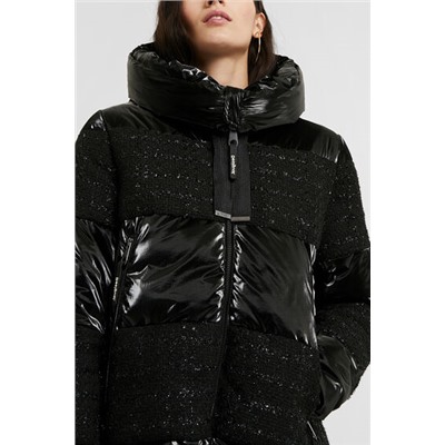 Chaqueta acolchada jacquard