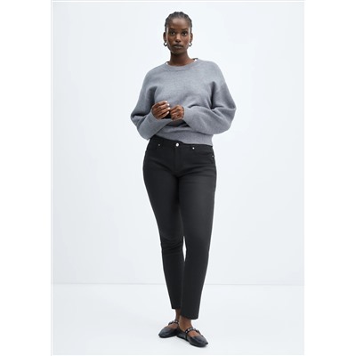 Jeans skinny push-up encerados