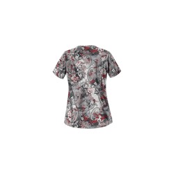 UA Vintage Paisley Poppy Print Scrub Top