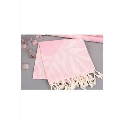 Kayra Export Peştemal Pembe Kurulama Bezi Küçük Boy 45x95 Cm Pamuk Peşkir Bulaşık Bezi