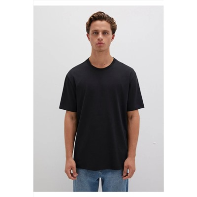 Mavi Siyah Basic Tişört Loose Fit / Bol Rahat Kesim 066249-900