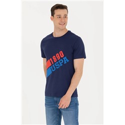 Erkek Lacivert Bisiklet Yaka Tişört