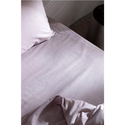 Odette King Size %100 Pamuk Ranforce Baskılı Nevresim Takımı - Açık Mürdüm