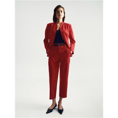 Брюки зауженного кроя из костюмной шерсти, D397/bedrum