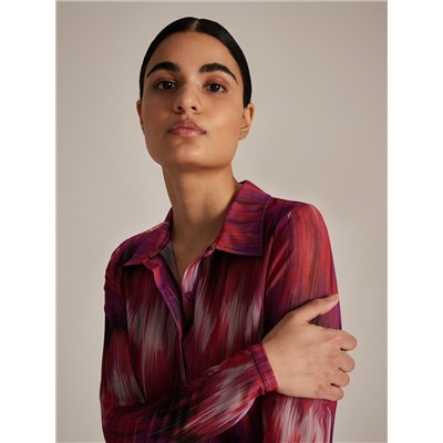Bluse, gemustert