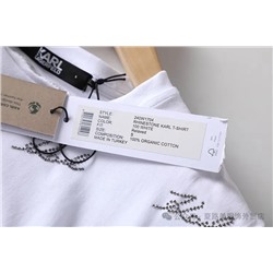 Футболка Kar*l Lagerfel*d с надписями из страз