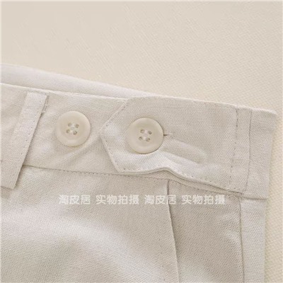 Женские широкие брюки из смесового льна и вискозы  Forever* 21