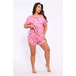 Домашний костюм с шортами больших размеров 5732