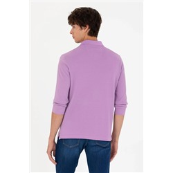 Erkek Lila Basic Sweatshirt