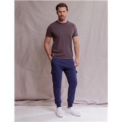 WHITE LABEL SUPIMA COTTON STRIPED T-SHIRT