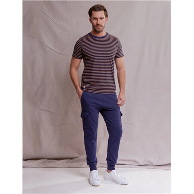 WHITE LABEL SUPIMA COTTON STRIPED T-SHIRT