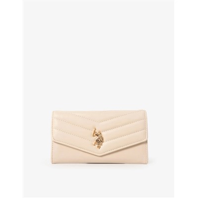 LARGE QUILTED FLAP WALLET